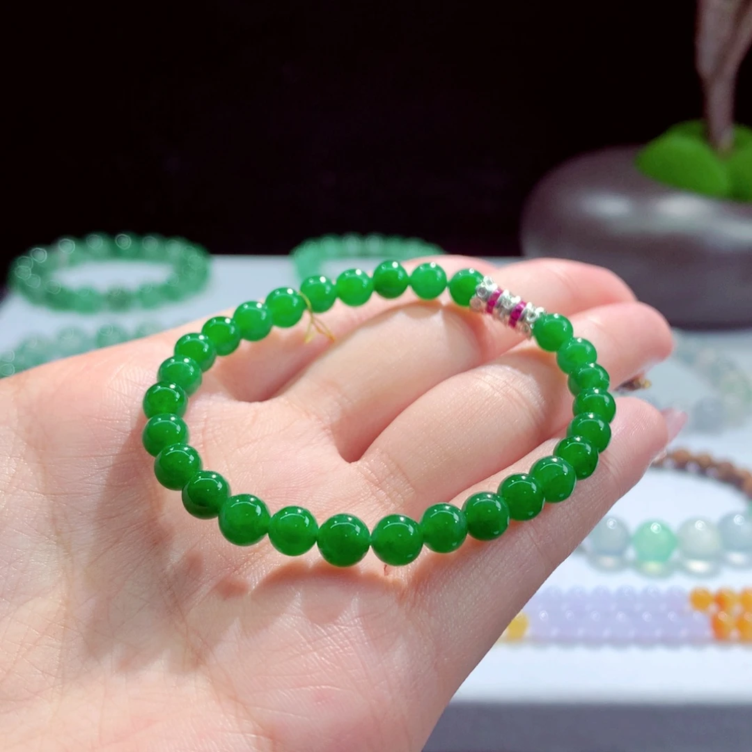 翡翠未镶嵌手串天然翡翠