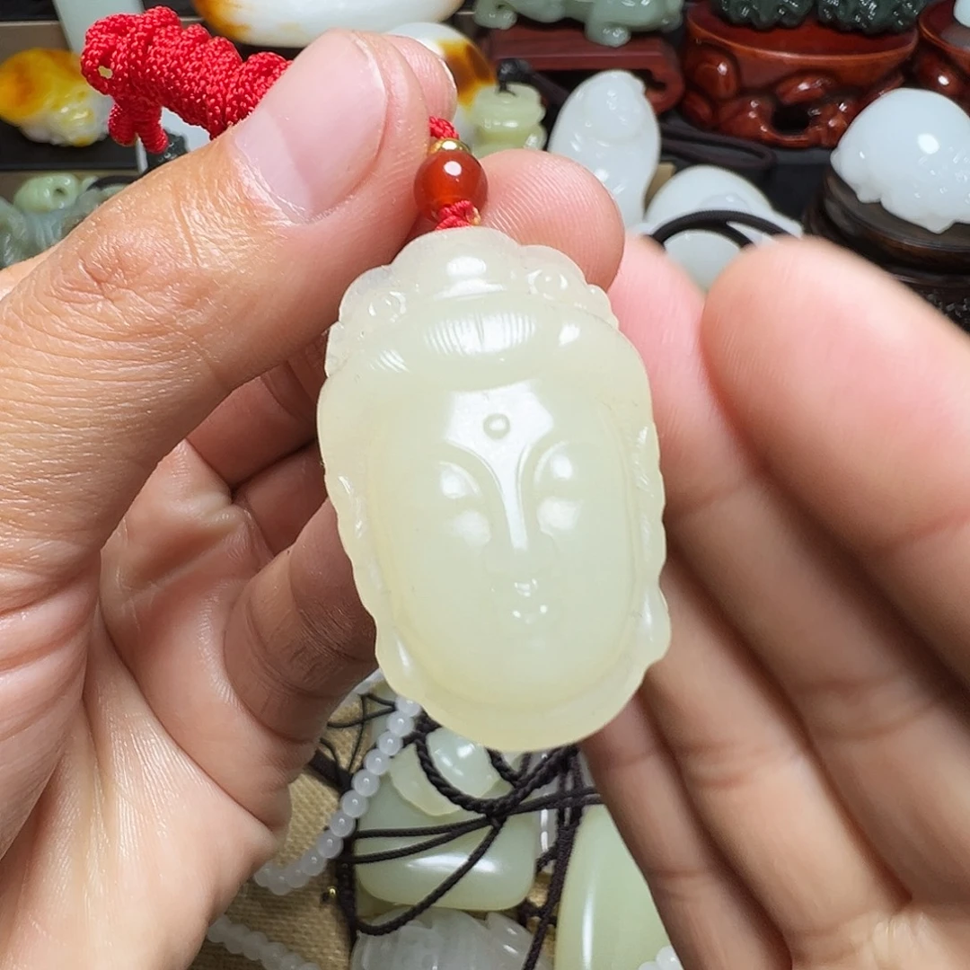 软玉未镶嵌挂件天然