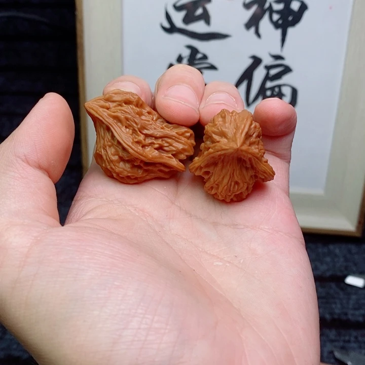 核桃把件30全品三棱小鸟