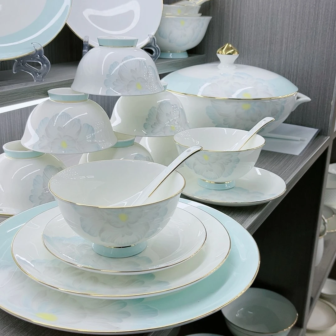45%以上骨粉骨瓷布*景德镇钻雅陶瓷餐具