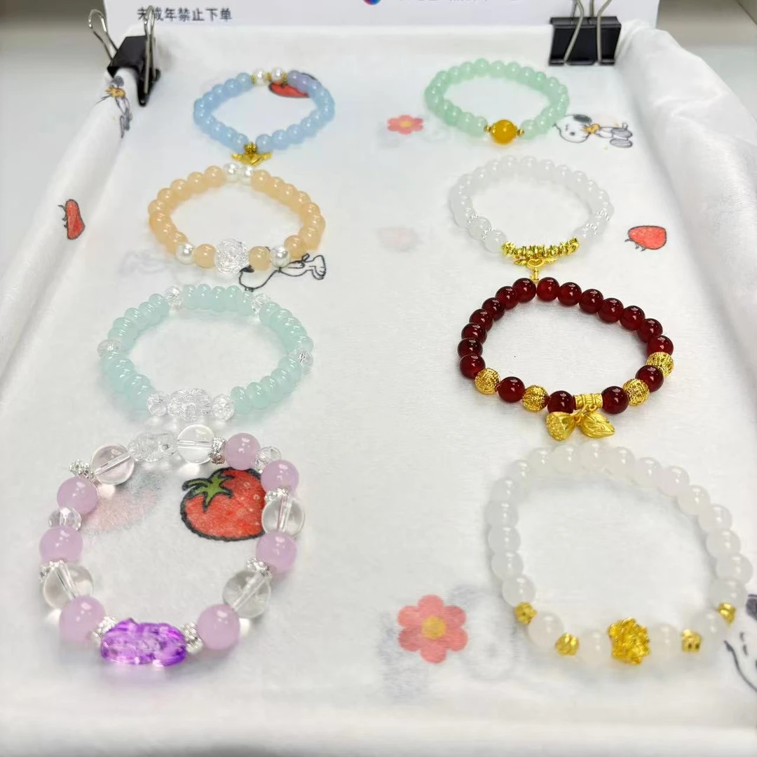 合金琉璃手链 【潮玩对对碰】手链 女款时尚百搭小众单圈