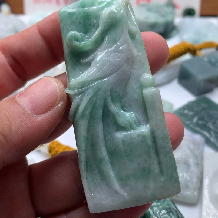 颈饰未镶嵌翡翠保真天然a货翡翠