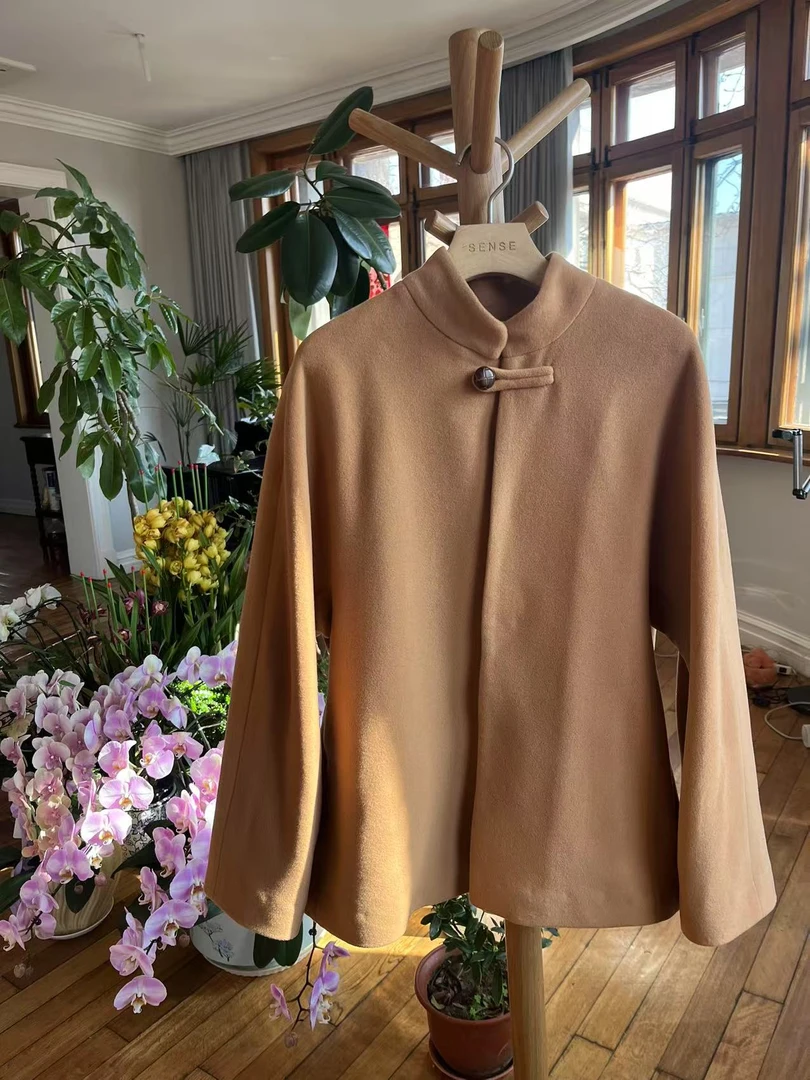 SENSE 25年 新中式复古驼色外套