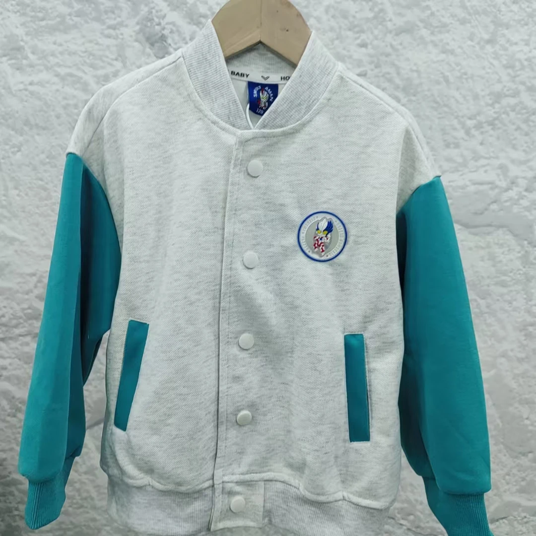 亮灯款拼接袖棒球服外套/奥特曼