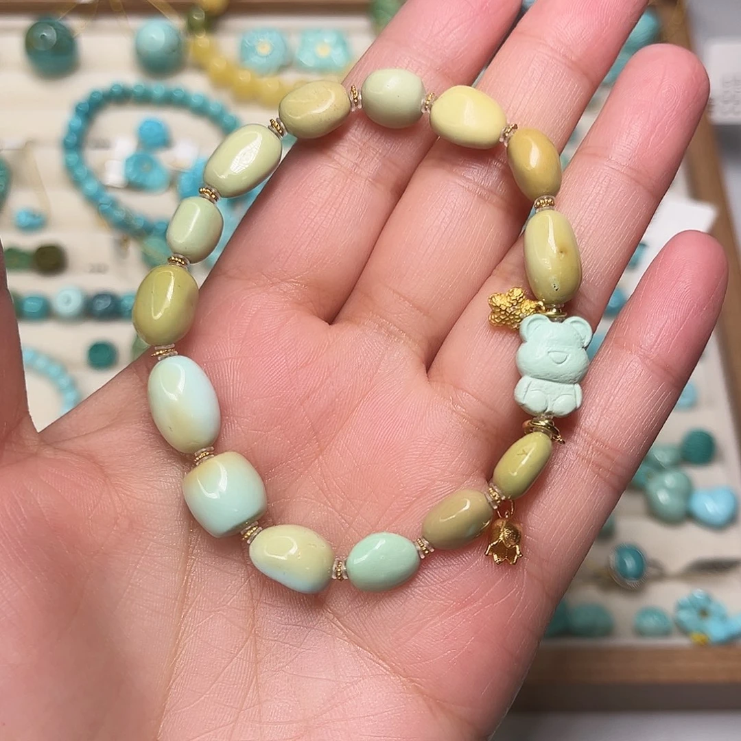 绿松石未镶嵌珠宝半成品