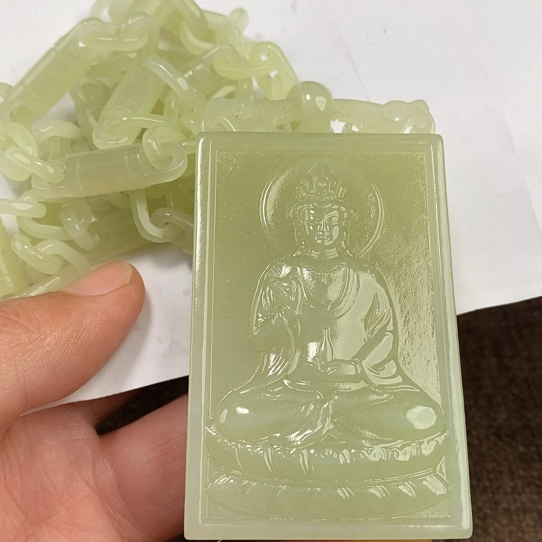 和田玉未镶嵌颈饰