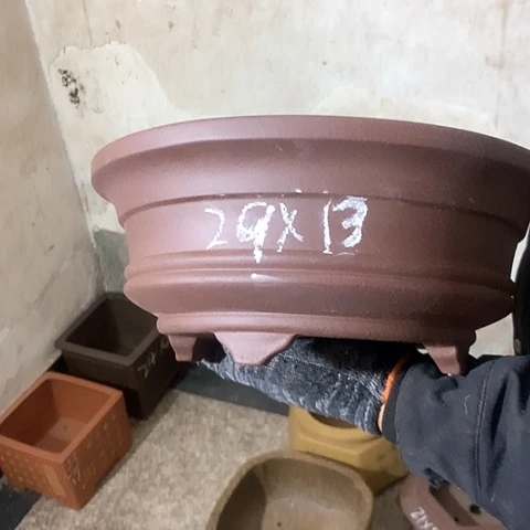 紫砂花盆手工制作