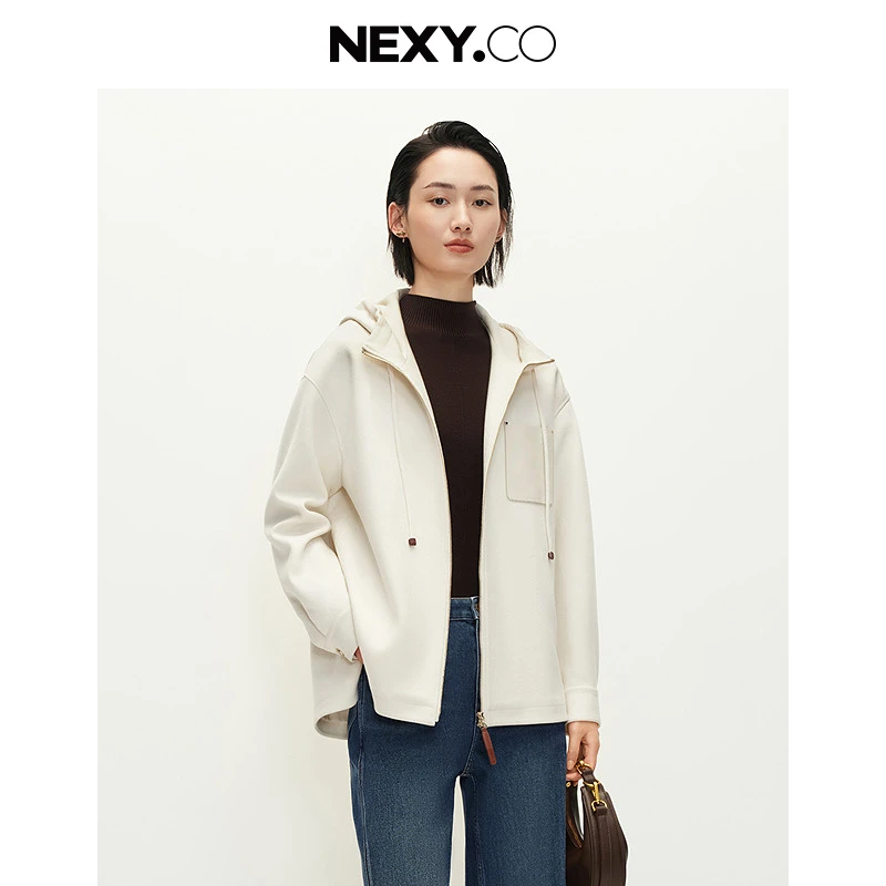 NEXY.CO/奈蔻休闲女士秋冬简约宽松外套XK00718V1