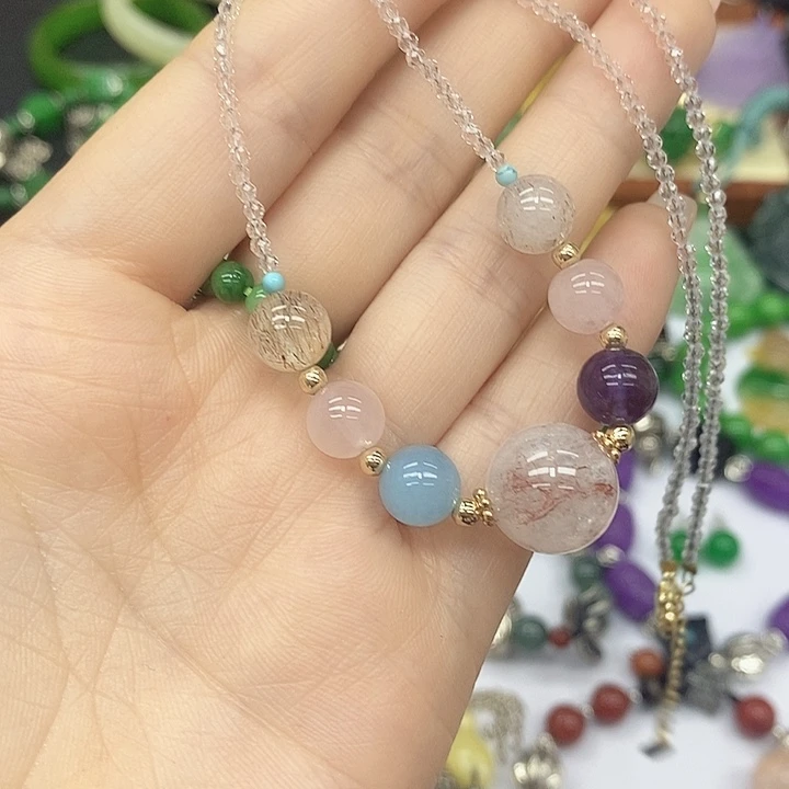 翡翠未镶嵌颈饰项链17