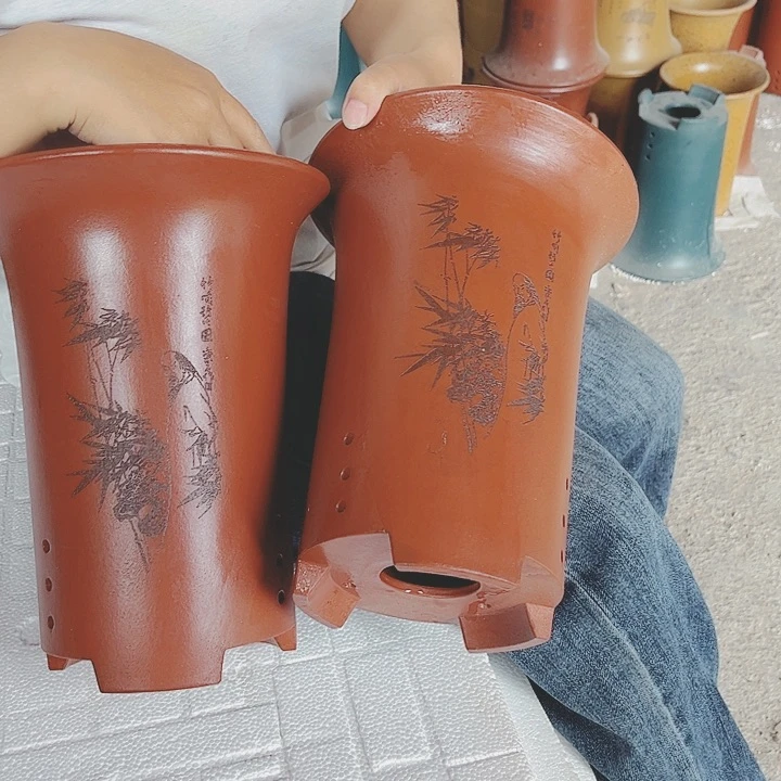 宜兴紫砂精品花盆