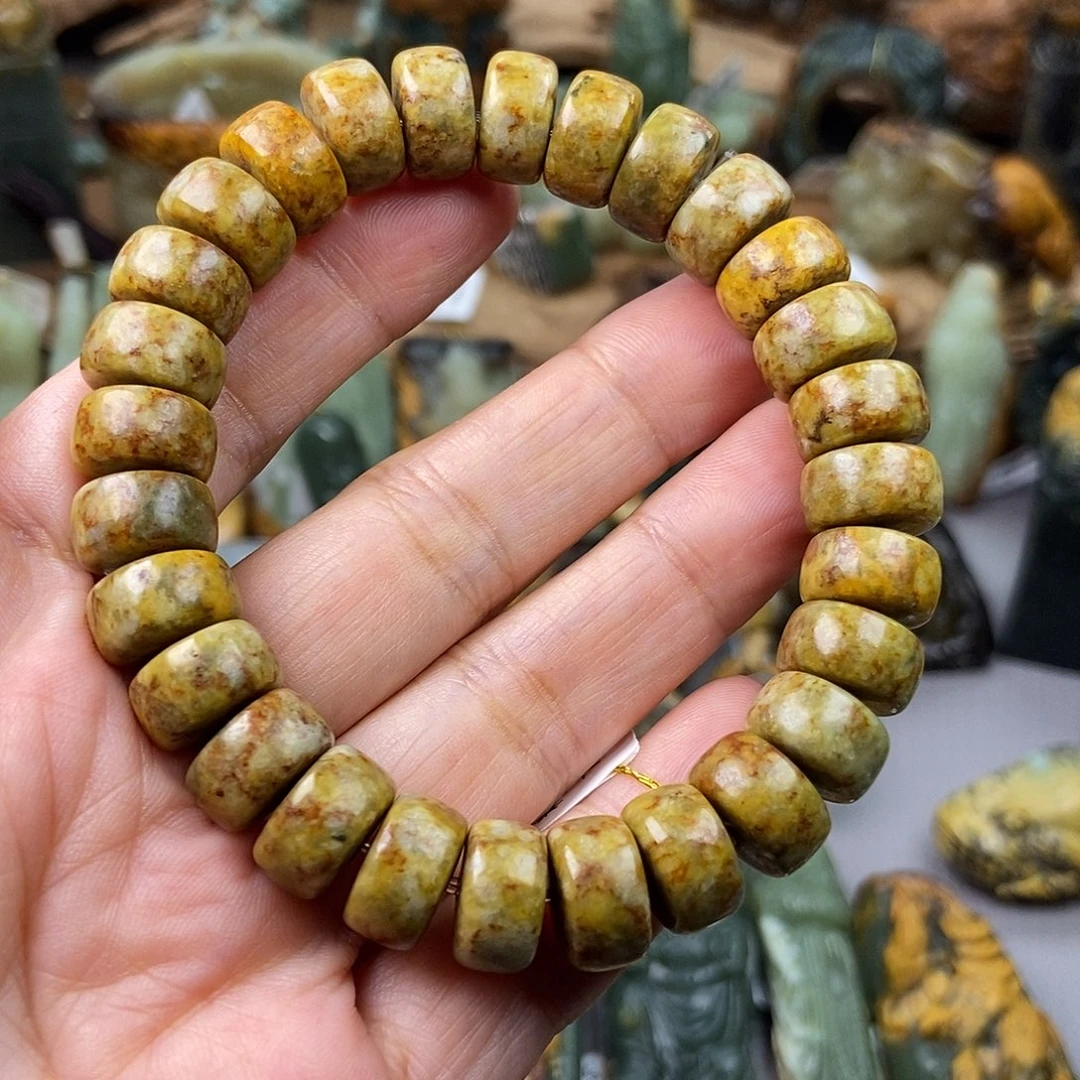 岫岩河磨玉（透闪石质玉）未镶嵌珠宝奇石公**斗