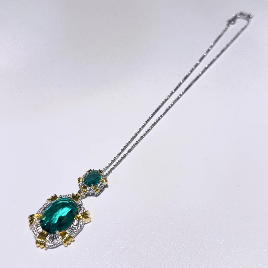 Q208 精美珠宝项链 尺寸20*14mm