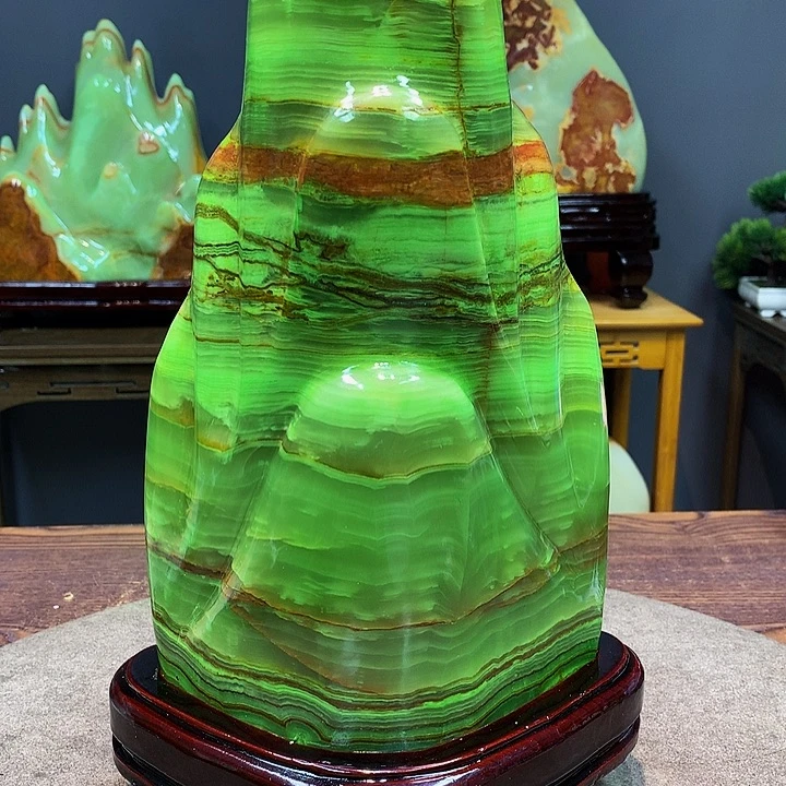 石材靠山摆件创意