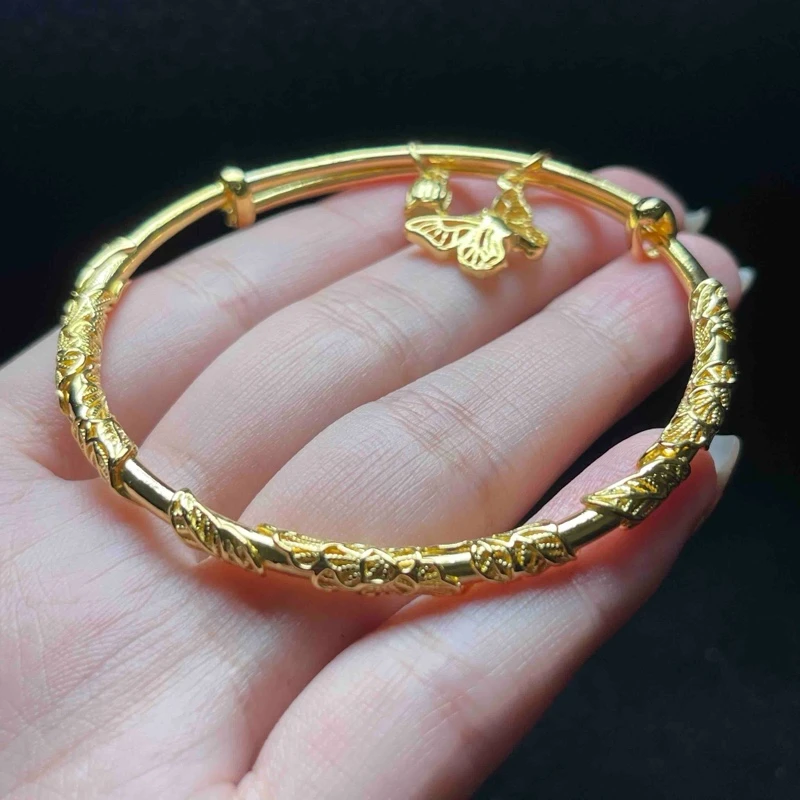 足银银制品 【小魏总返场福利】足银繁花推拉手镯