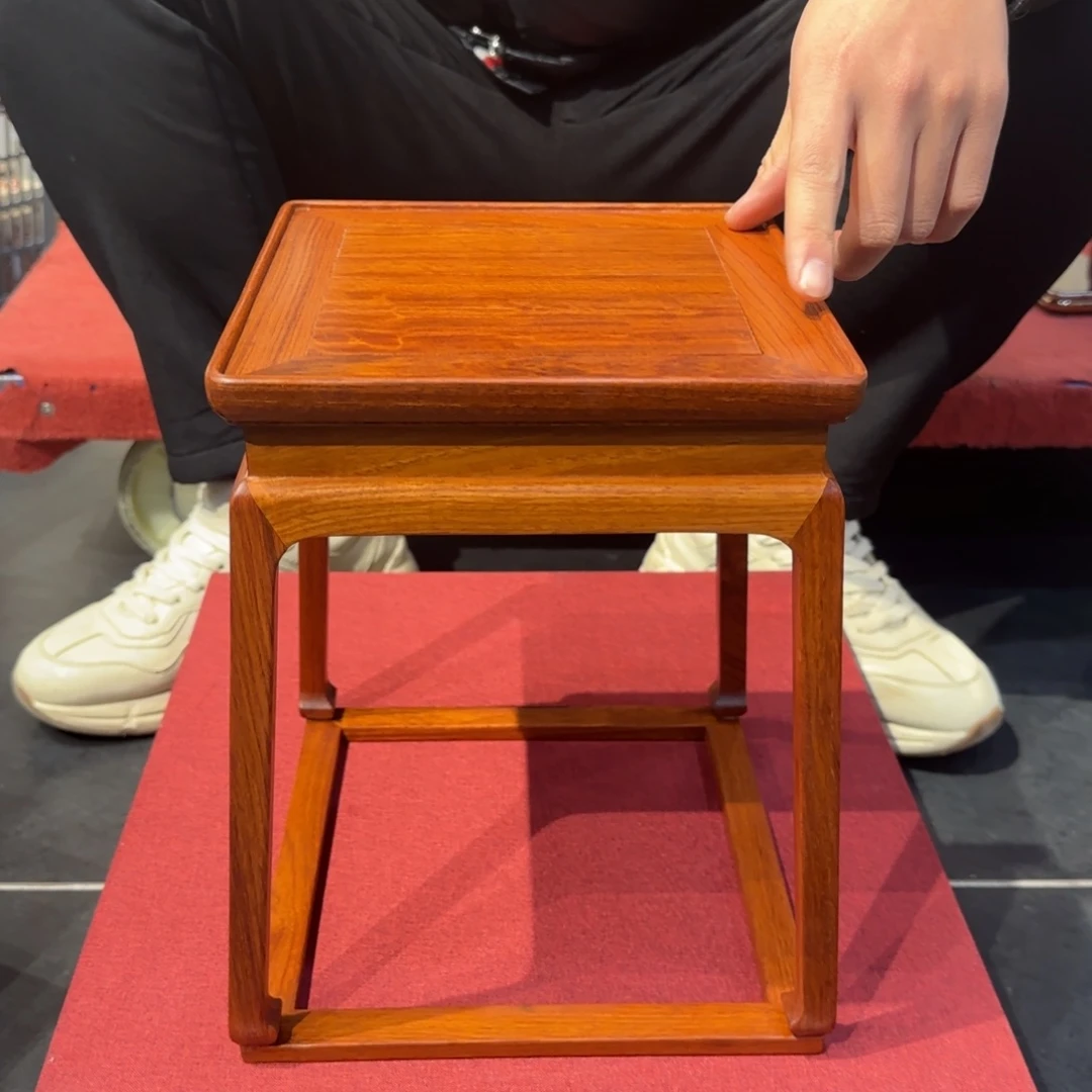 紫檀木类家具缅花小花架
