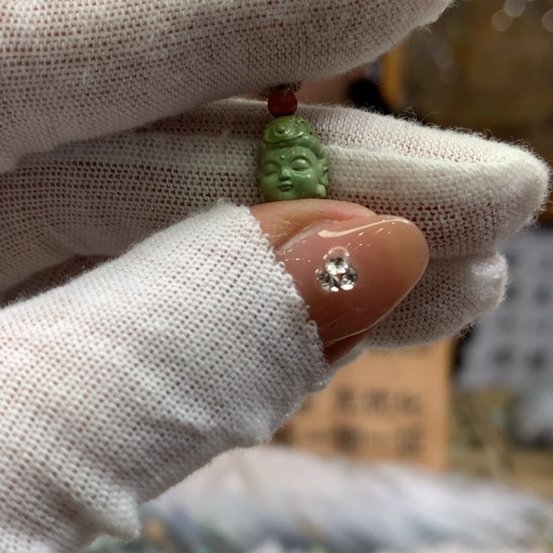 绿松石未镶嵌挂件