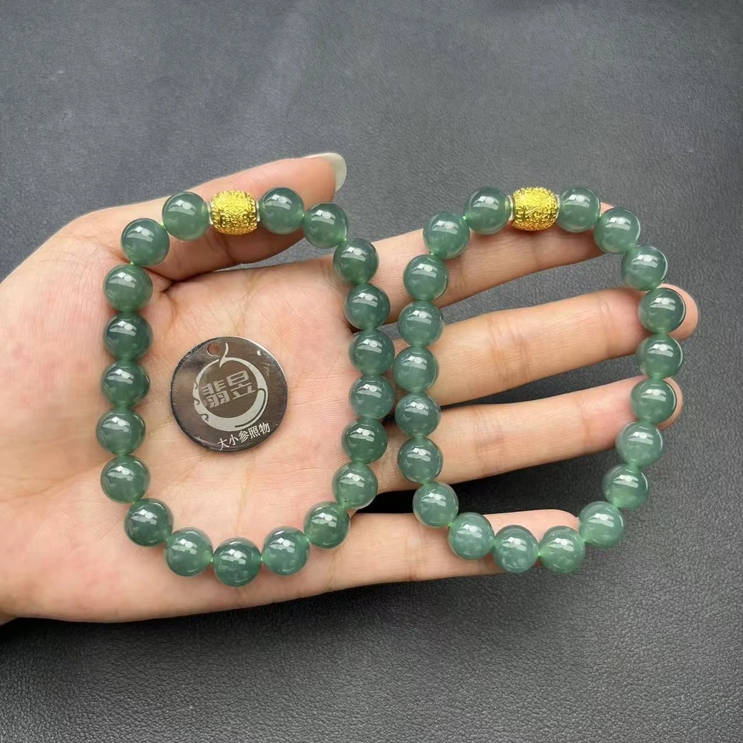 翡昱-N11-17934-天然A货翡翠手串/约9+/约20颗-多样性发其一C