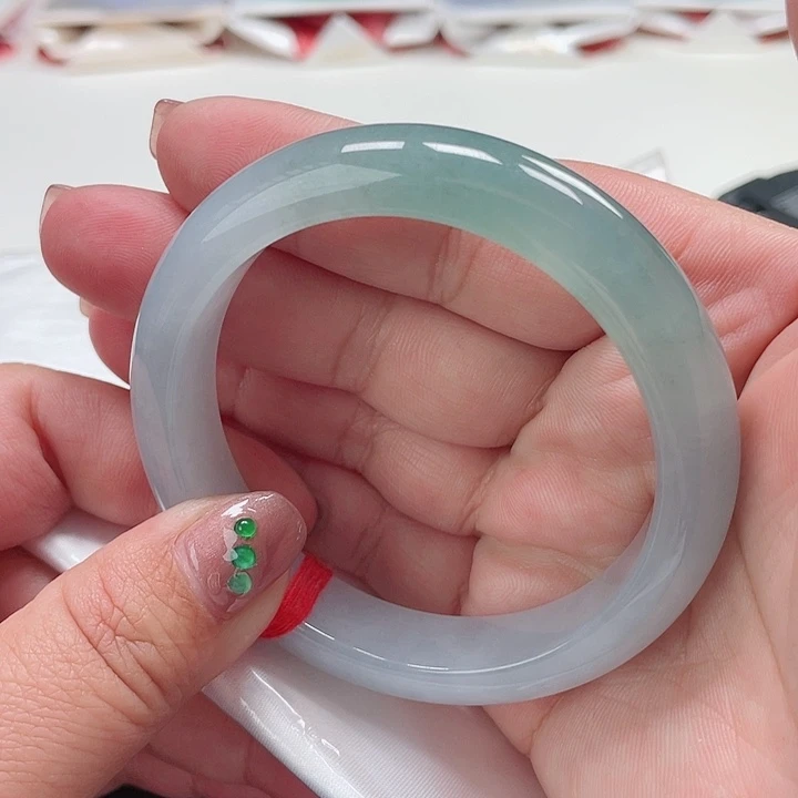 翡翠手镯未镶嵌缅甸翡翠手镯57圈