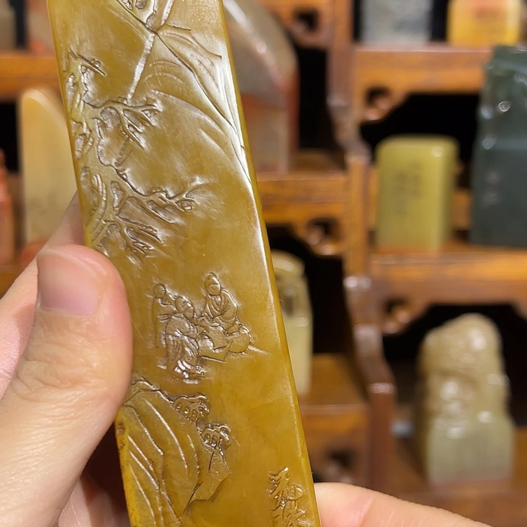 寿山石印石寿山石山山水水