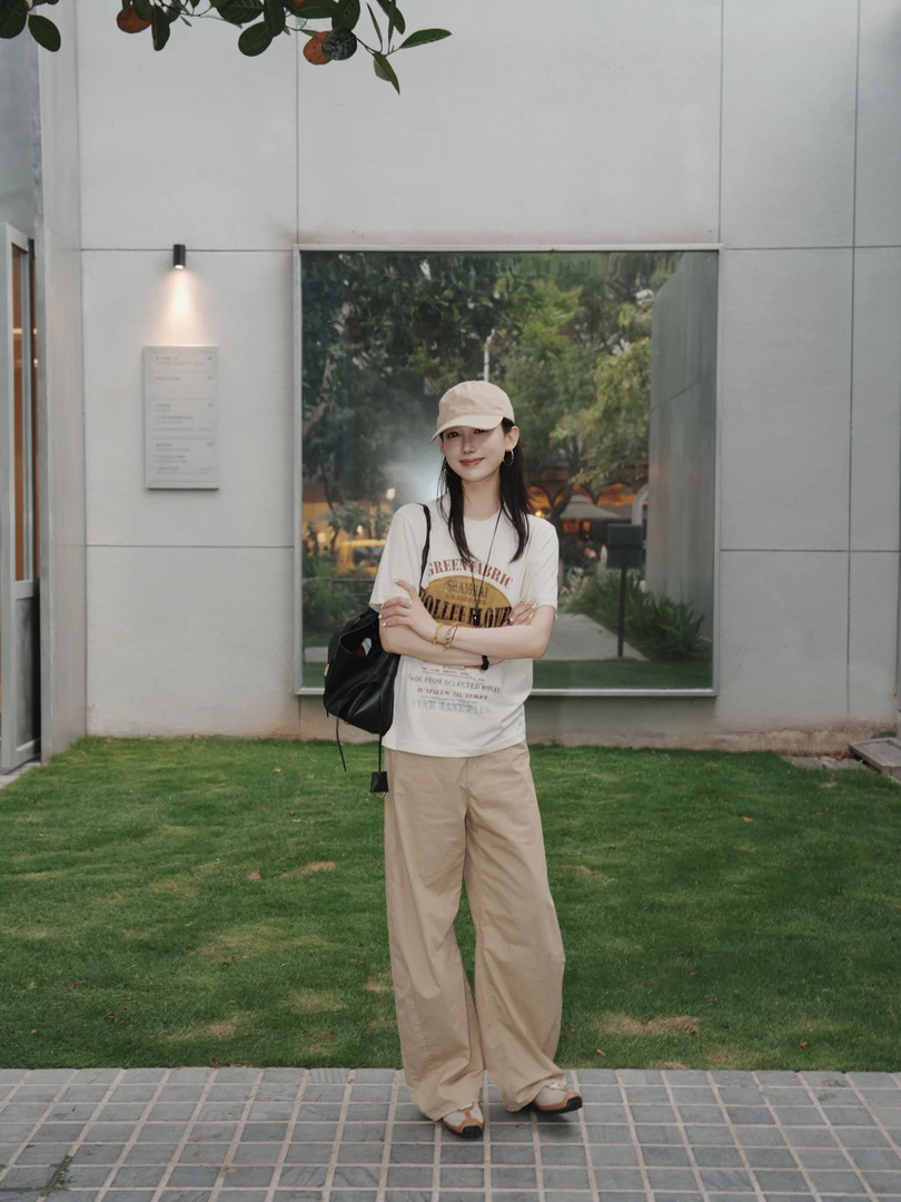 Hautyoli"镰月叙事" 简约风水洗镰刀裤   007