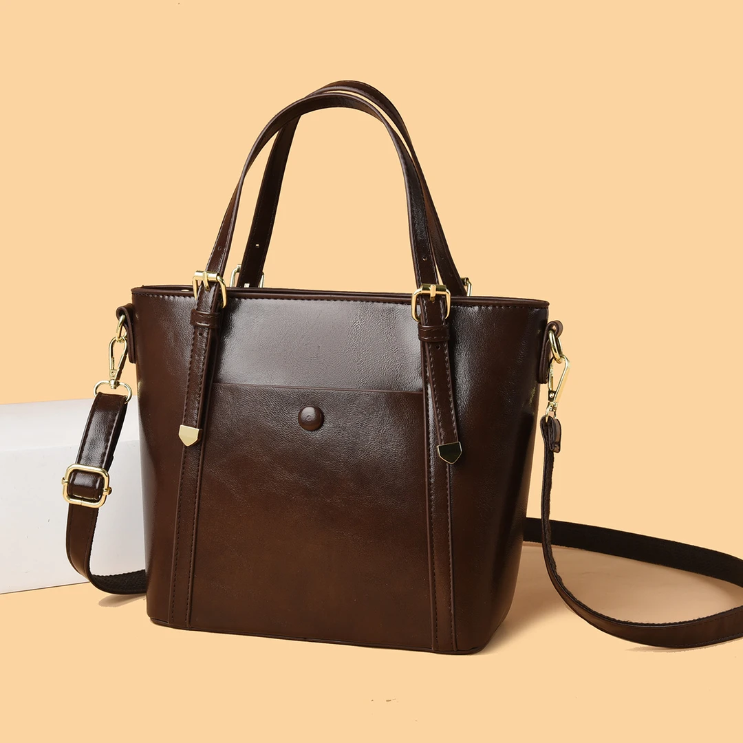 新款时尚百搭潮流轻奢单肩斜挎女包8448咖色