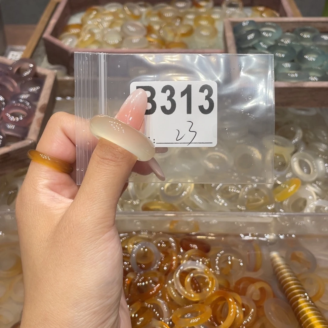 玛瑙/玉髓未镶嵌戒指313
