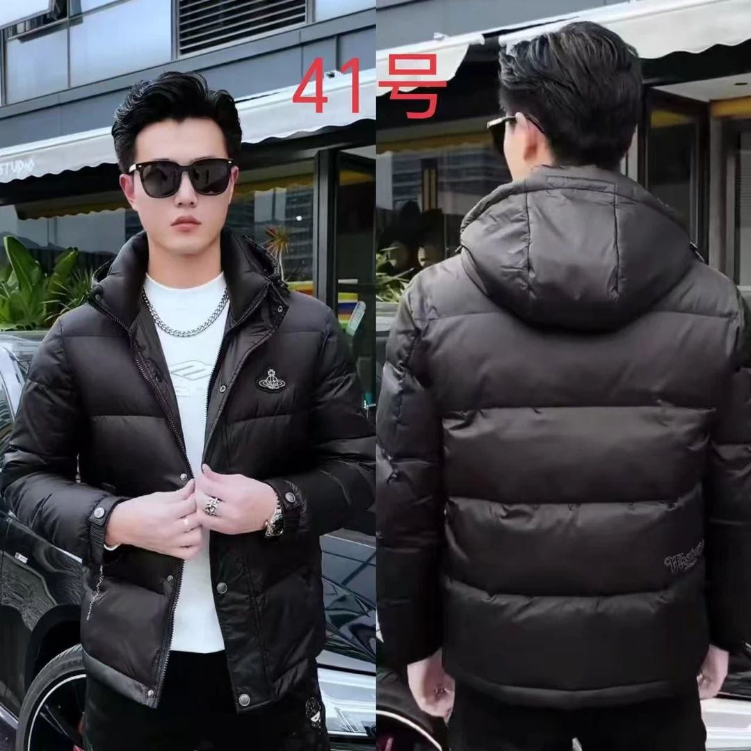 2025新款冬季7706保暖轻薄90白鸭羽绒服帽子可拆有帽无帽