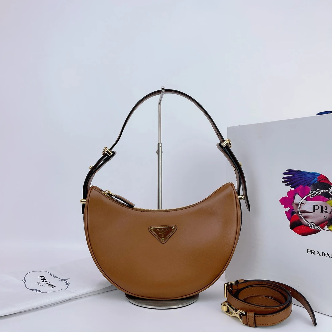 箱包/单肩包 Prada/普拉达 棕色手提单肩包  B360
