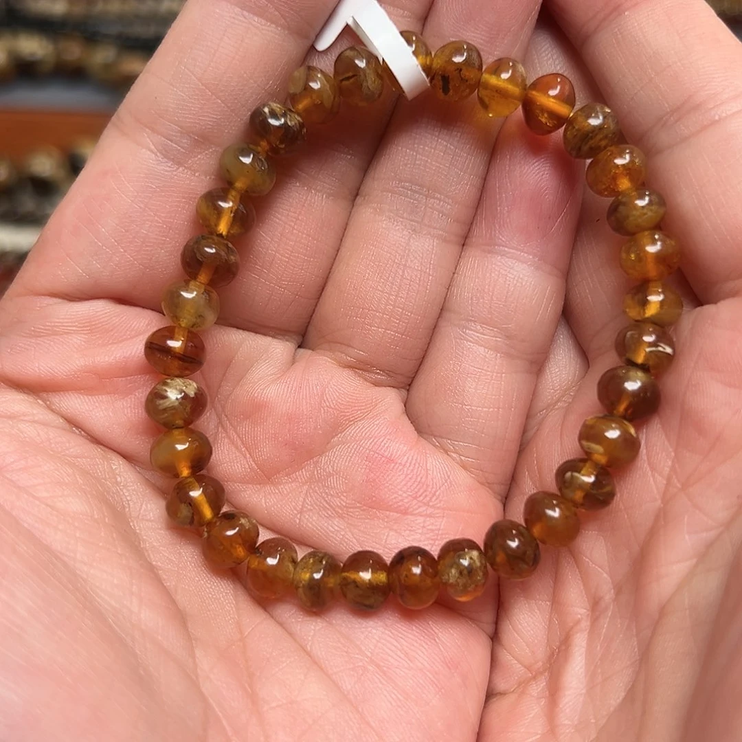 裸石琥珀未镶嵌抚顺琥珀10196七