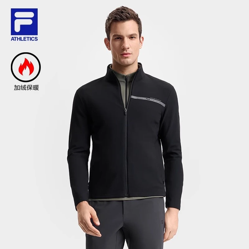 Fila/斐乐男士立领运动速干外套新款复古运动长袖外套A11M511501F