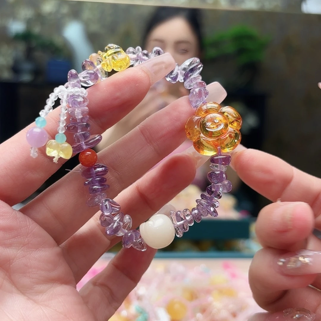 未镶嵌琥珀手链琥珀