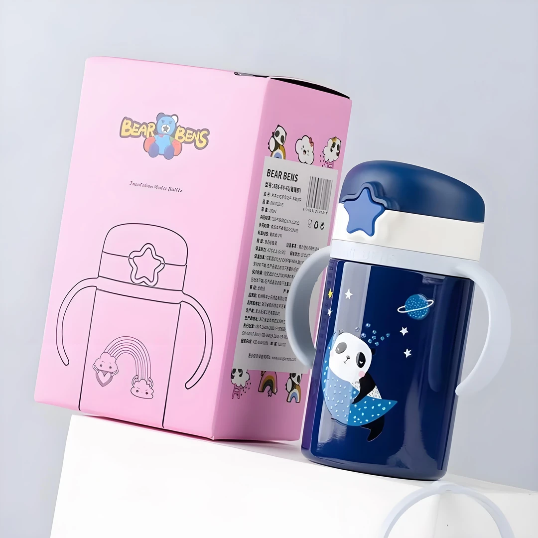 【小雪乱炸拼手速】熊本士两用学饮保温杯316不锈钢儿童水杯