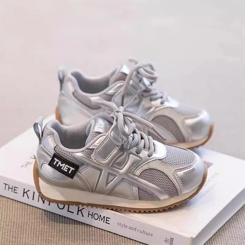 女童鞋子2025新款秋季儿童阿甘鞋透气男童运动鞋女宝舒适轻便休闲