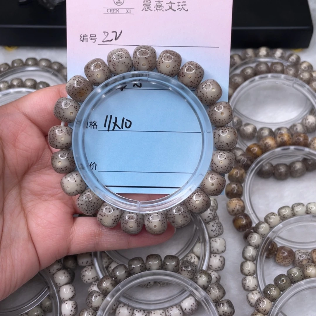 э***丶星月菩提手串22灰粉冰