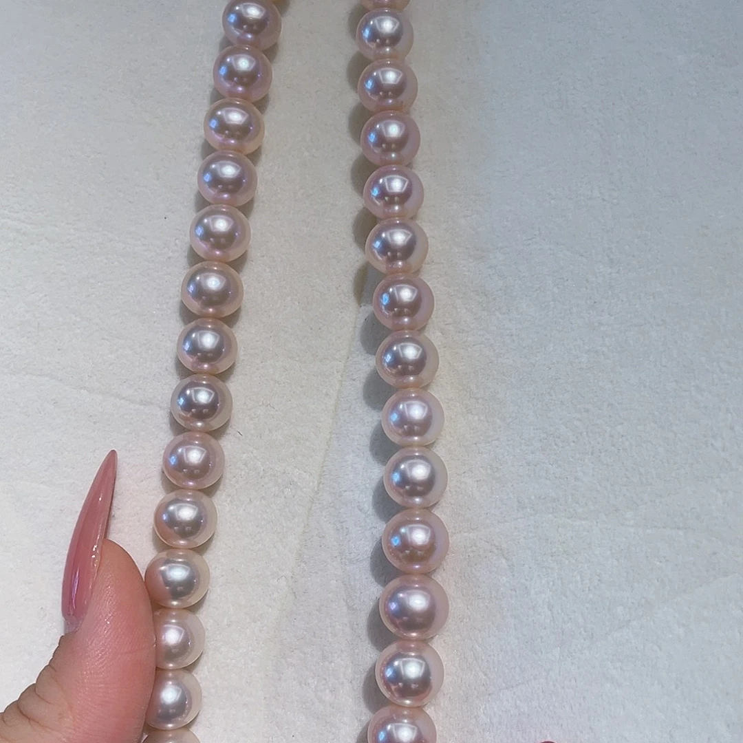 淡水珍珠银S925镶嵌颈饰