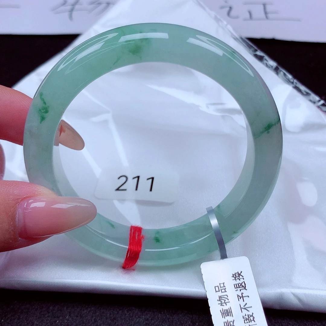 翡翠未镶嵌手镯天然缅甸翡翠A货玉手镯