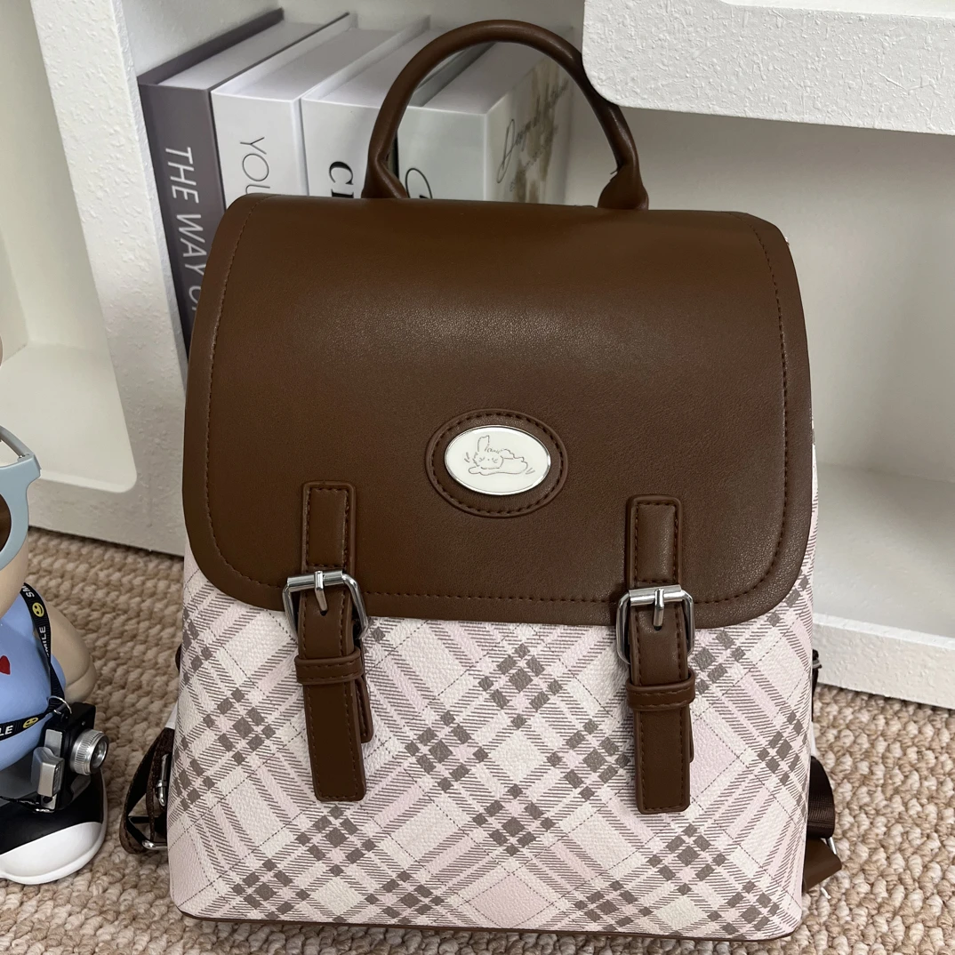 2025早秋新款琥珀流光风复古学院风大容量双肩包（高27宽24厚12cm