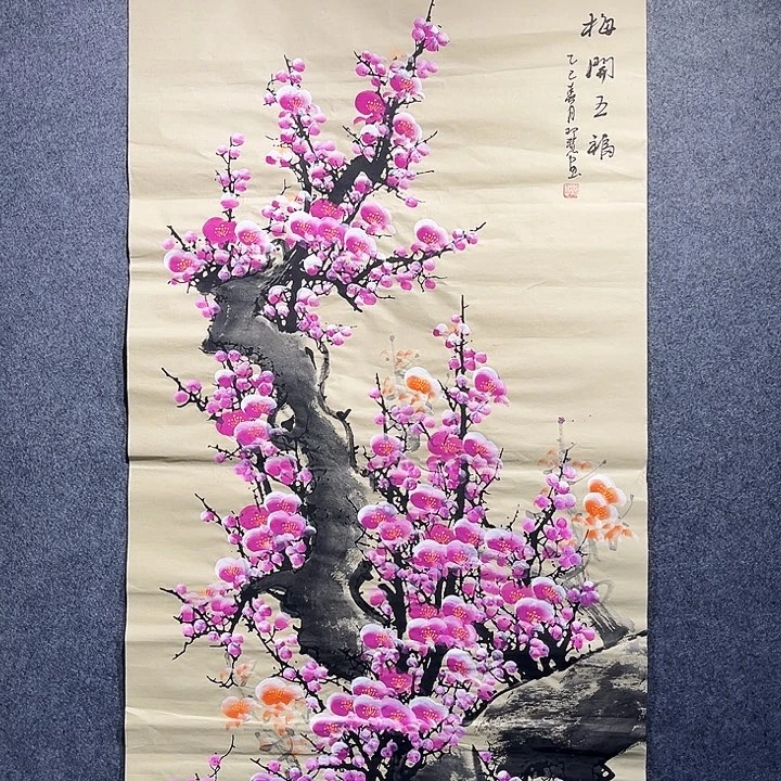 花鸟国画作品手绘