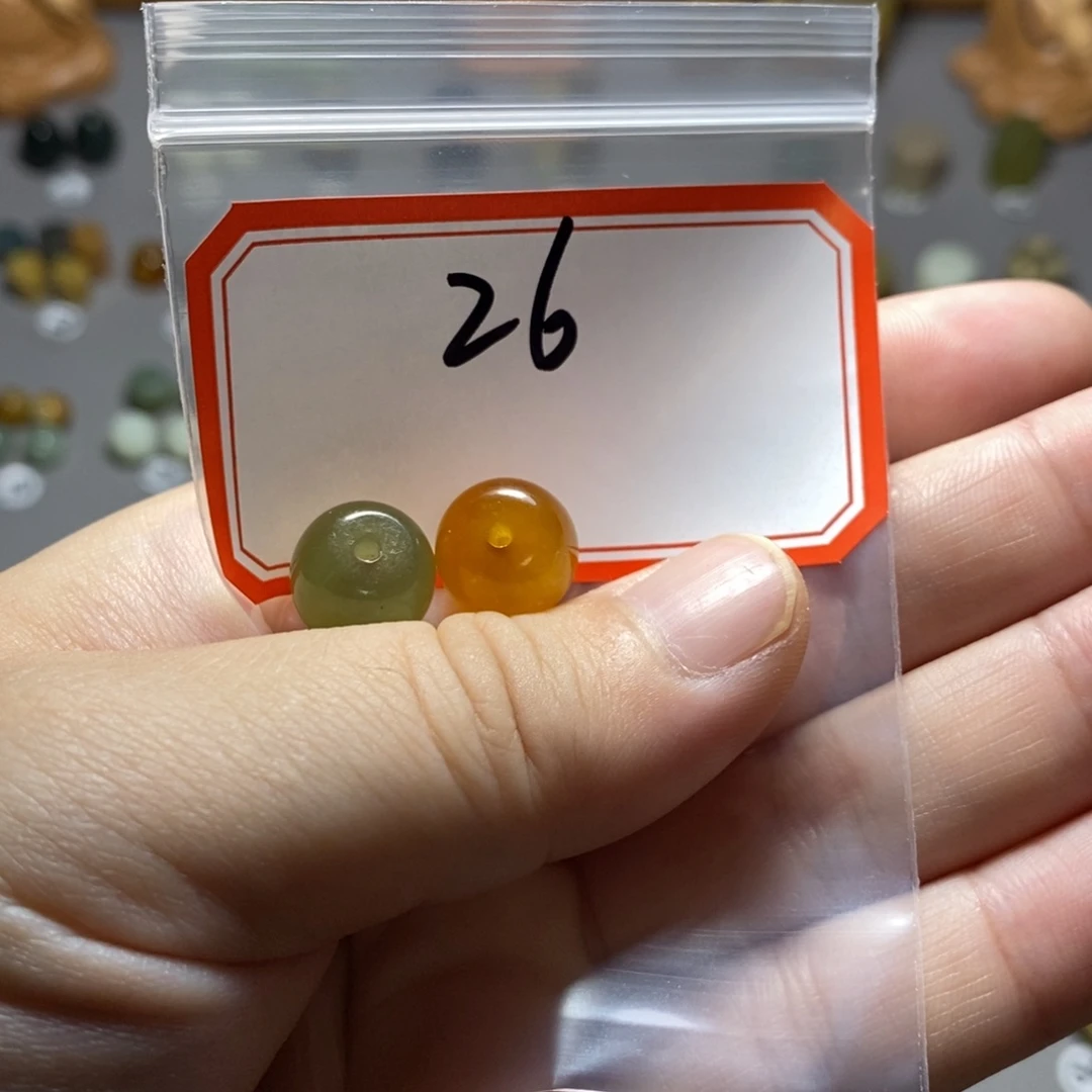 【闪购商品】蛇纹石玉配珠未镶嵌无*