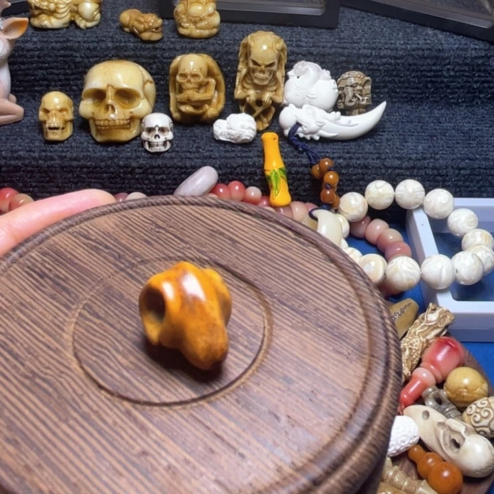 木凡***人配饰鹿角雕刻三通