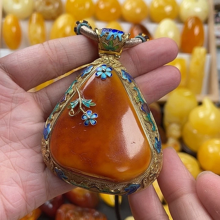 未镶嵌颈饰蜜蜡蜜蜡