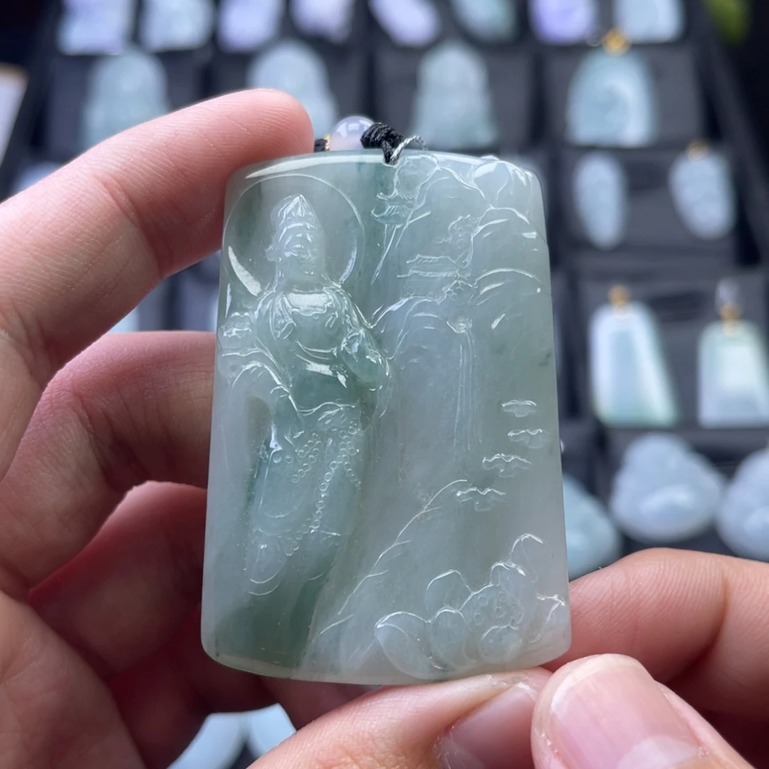 翡翠未镶嵌颈饰805