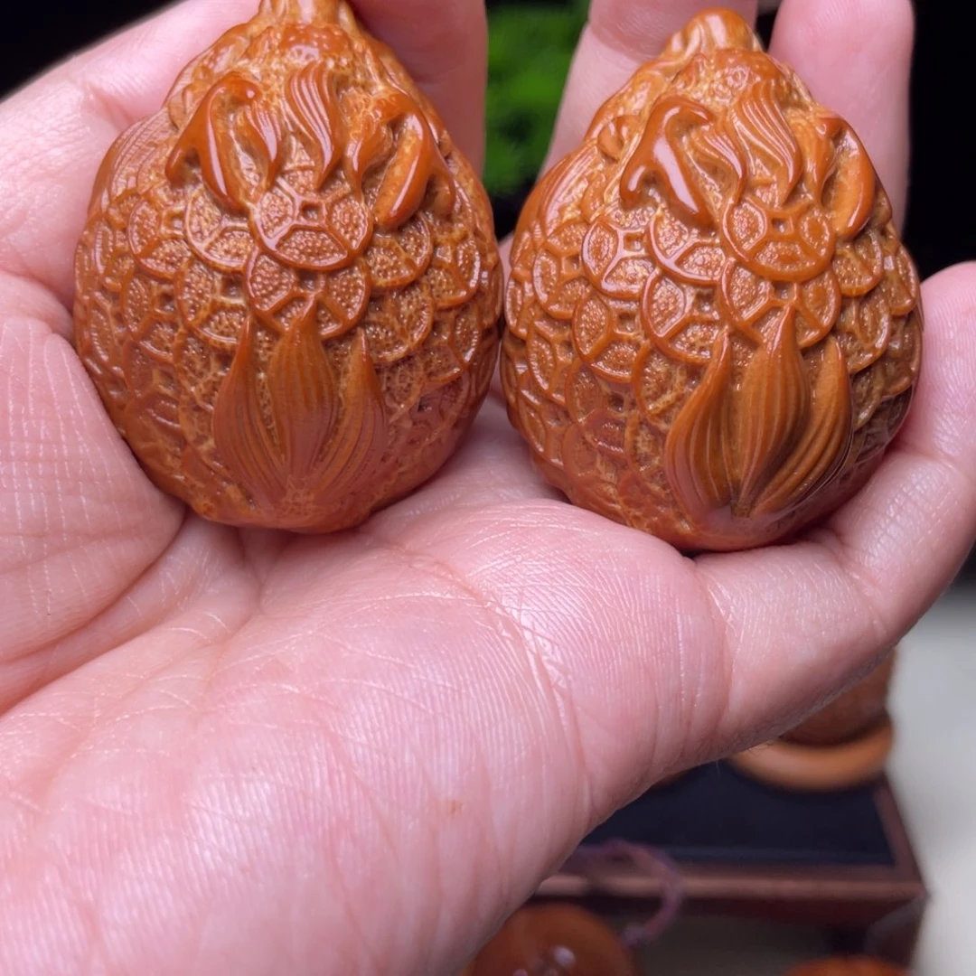 吊坠橄榄核金币龙龟手球3.5