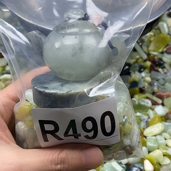 蛇纹石玉未镶嵌鱼缸石