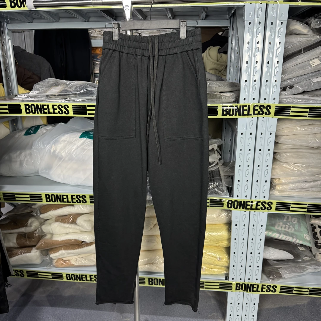 BLS明线结构下脚散边卫裤K2533