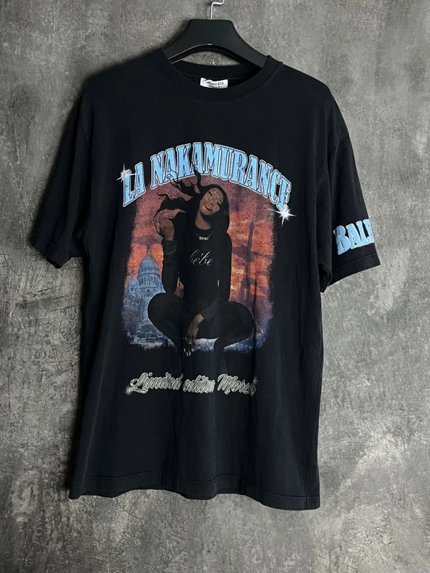 全新未使用 Balenciaga/巴黎世家 XS码*1/aya限量人像短袖 /02229