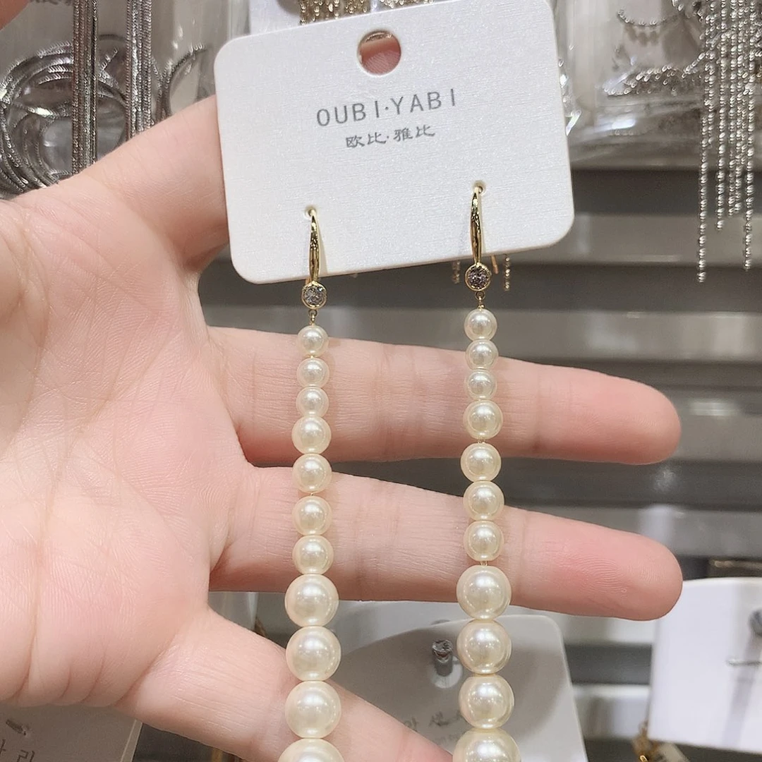 铜合金合金珍珠耳环