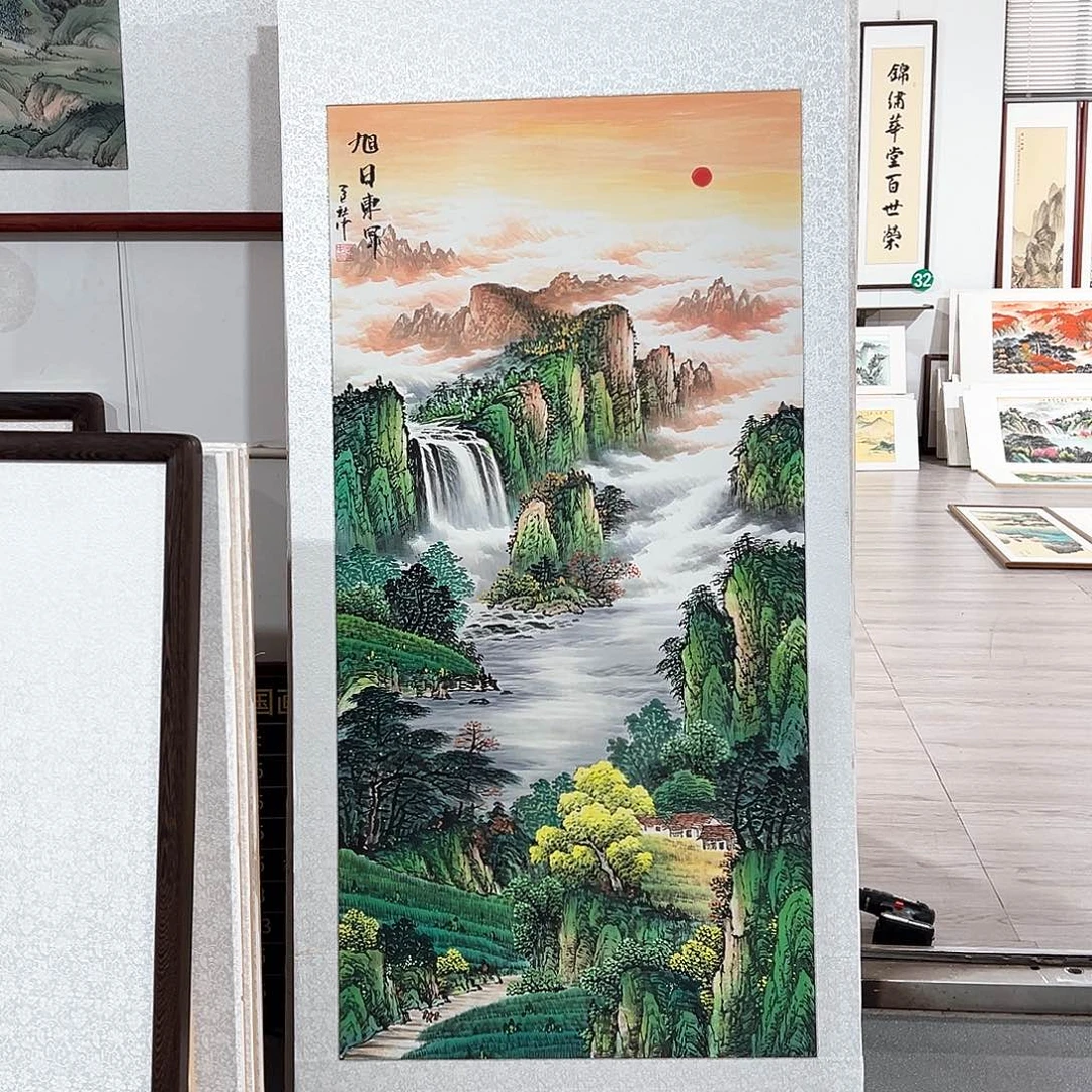 嘉***嘉国画手绘保证质量保证