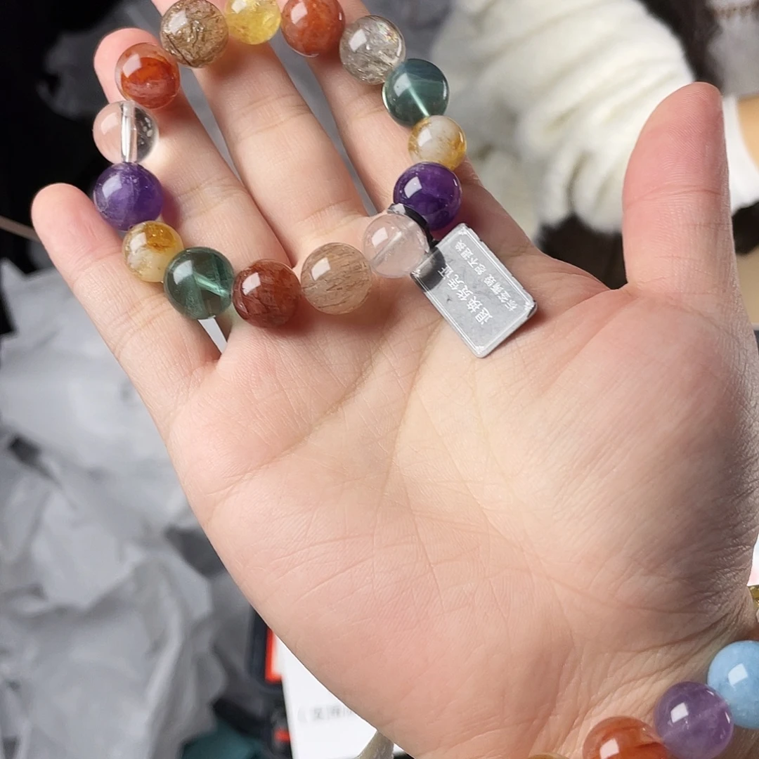 手串银S925镀金镶嵌黄晶