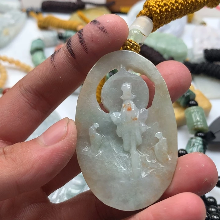 颈饰未镶嵌翡翠保真天然a货翡翠